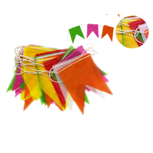Kit 80 Metros Bandeirinhas Festa Junina Papel Seda São João Colorida