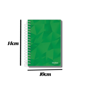 Kit 20 Caderno Caderneta Capa Flexível 1/8 Pequeno 96 Folhas
