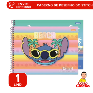 Caderno de Desenho Cartografia Stitch De Capa Dura Com 80 Folhas