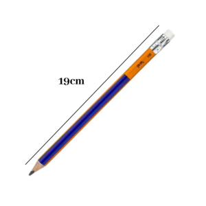 Lápis Big HB Triangular Kit 6 Unidades Com Borracha Resina
