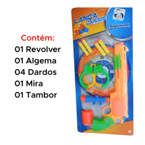Kit Com 8 Peças Brinquedo Lança Dardos E Bolinhas Peças Para Crianças Meninos E Meninas
