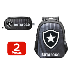 Kit Mochila Com Estojo Do Botafogo Material Escolar Passeio Viagem