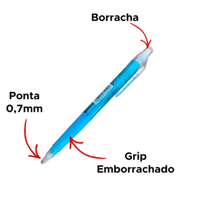 Kit 24 Lapiseiras 0.7mm Grip Para Escola Escritorio Revenda Sortidas