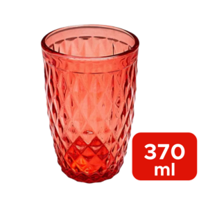 Kit 4 Copos Venus Vidro Abacaxi 370ml Água Suco Mesa Posta