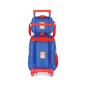 Mochila de Carrinho com Lancheira Turma da Monica Infantil Com Alça e Rodinha Reforçada