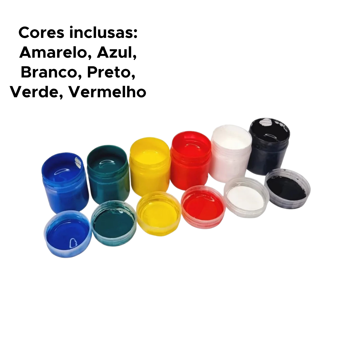 Kit Com 6 Caixas De Tinta Guache Pequena 15ml Com 6 Cores Primárias Para Lista De Material Escolar - Imagem 4