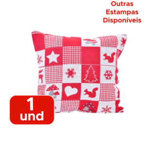 Capa De Almofada Cervena 45x45cm Enfeite De Natal