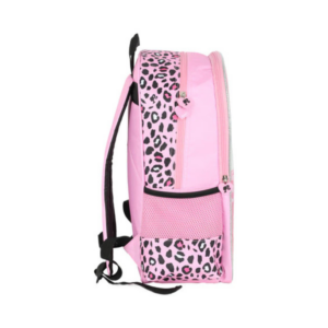 Mochila Bolsa Escolar Fashion Rosa Infantil Grande Com Alças Reforçada De Costas Espaçosa