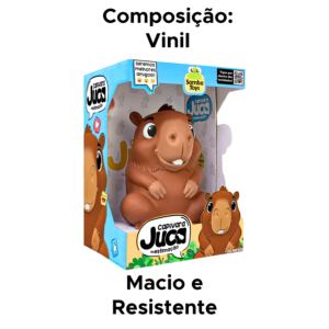 Boneco Juca Capivara De estimação Em Vinil Macio E Fofo