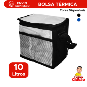 Bolsa Lancheira Térmica Yepp  Sacola Transversal Isolante Grande Portátil Dobrável Impermeável 10Litros