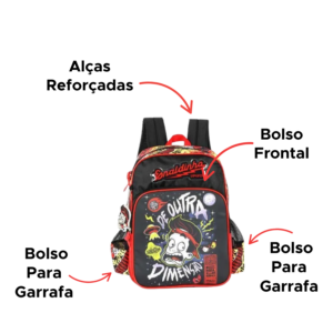 Mochila Juvenil Enaldinho Mochila De Costas Do Enaldinho Material Escolar