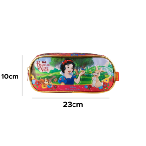 Estojo Escolar Infantil Duplo Branca De Neve Para Escola