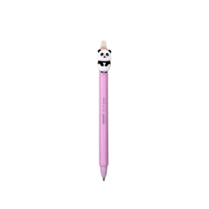 Caneta Gel Panda Apagável BRW 0.7mm Ponta Fina Divertida Escolar