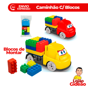 CAMINHAO COM BLOCOS DE MONTAR