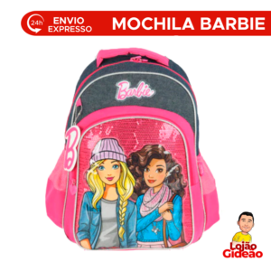 Mochila Rosa Grande  Escolar Feminina Com Alças Resistentes e Durável