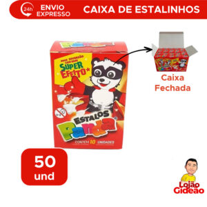 Caixa De Estalinhos 50 Caixa 10 und Para Festas Junina São João Caipira Bombinhas 20cm x 12cm