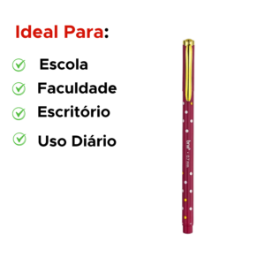 Caneta Esferográfica 0.7mm unic Stamp Original Para Escola Faculdade