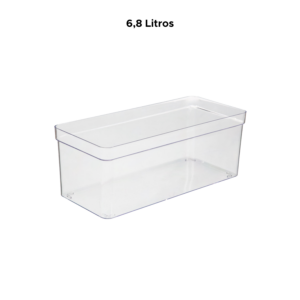Organizador Sem Tampa Multiuso Geladeira Dispensa Cozinha 6,8 Litros