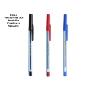 Kit 50 Canetas Compactor Atacado Escolar Escritório