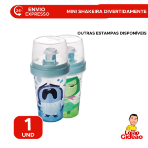 Mini Shaker Divertidamente Disney 320ml Emoções Infantil Para Escola