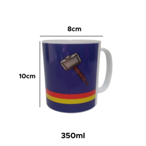 Caneca de Plástico 350ml Heróis Infantil Para Criança Escola Lanche