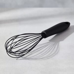 Batedor de Ovos Silicone Fouet Para Bolo Massa Clara Chantilly Cozinha