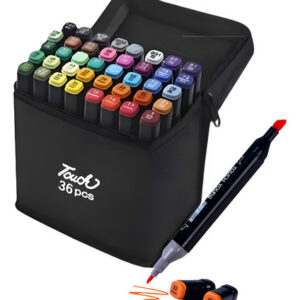 Kit Com 36 Canetinha De Ponta Dupla Conjunto De Canetas Pintura