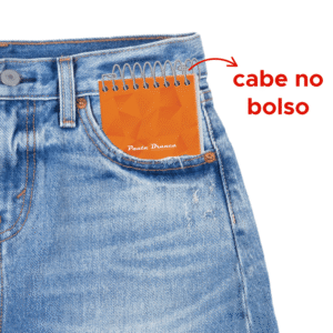 Kit Com 30 Cadernetas Apontamento Bloco de Anotações de Bolso Tamanho 1/16 Com 40 Folhas