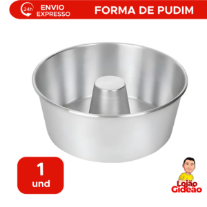 Forma Alumínio Brilhante Pudim Bolo  Virola Padaria  lanchonete N° 20 21cm x 9cm