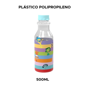 Garrafa Retrô Divertidamente Disney 500ml Infantil Para Escola e Lanche