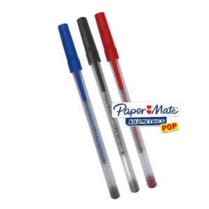 Caneta Esferográfica 1.0mm Kilométrica Média Paper Mate - Cor