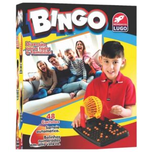 Jogo Bingo 48 Cartelas Com Roleta Para Brincar em Família e Amigos