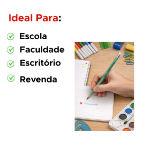 Kit 36 Lápis Redondo Reciclado Para Escola Revenda Atacado Colorido