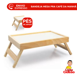 Bandeja Para Cafe da Manhã Na Cama Em Madeira Com Pés Coisas Diferente Para Casa