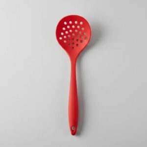 Escumadeira de Silicone Grande Para Cozinha Utensílio Culinário Frituras Alimentos