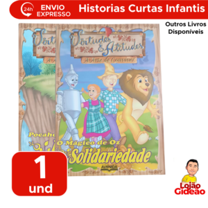 Livro De Leitura Historias Infantil Virtudes E Atitudes Clássicos Divertidos Fábulas