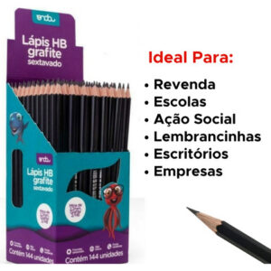 Kit Lápis Preto Atacado Caixa Com 144 Unidades Para Revenda