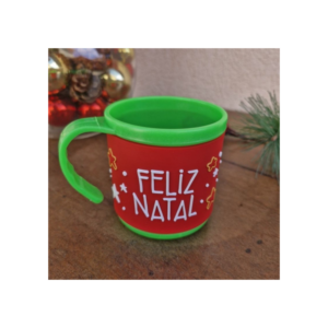Caneca Natalina Sort Frases Feliz Natal Decoração De Natal Copo Para Água Suco Bebidas 220ml