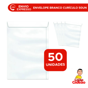 Envelopes A4 Brancos 24 x 34 cm Para Curriculo Documentos Pacote