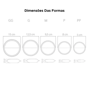 Kit Forma Modeladora Para Fechar Pastel Massas 5 Tamanhos