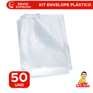 ENVELOPE PLASTICOOFICIO 4 FUROS POLIBRAS