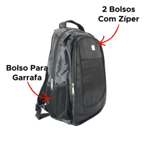 Mochila Escolar Com Suporte Para Notebook Executiva Adulto Masculina Feminina Bolsa Resistente