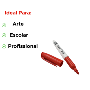 Kit Com 12 Marcadores Para Quadro Branco Caneta Slim Para Escola Escritório Faculdade