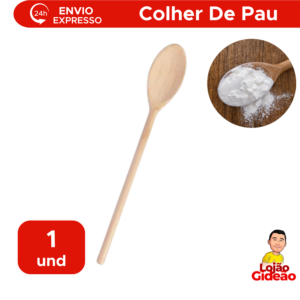 Colher De Pau Madeira Pequena Rústica Para Feijoada Caldos Multiuso Cozinha Artesanal