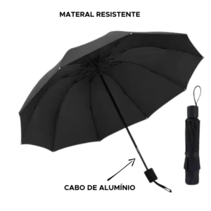 Guarda-Chuva Reforçado Retrátil 8 Varetas Resistente 53cm Para Chuva