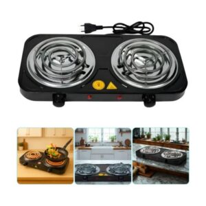 Fogareiro Elétrico 2 Bocas 127V 2000W Portátil Sem Gás