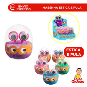 Massinha Estica e Pula Look Monster 14g