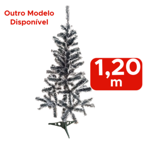 Árvore De Natal 120cm Simples Verde Nevada Média Para Decoração De Natal Para Casa Loja