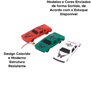 Kit Com 3 Carrinhos Coleção New Champion Carros Para Crianças Sortidos Prenda Lembrancinha Presente