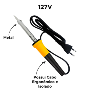 Ferro de Solda 40W 127V Profissional Eletrônica Manutenção Circuito
